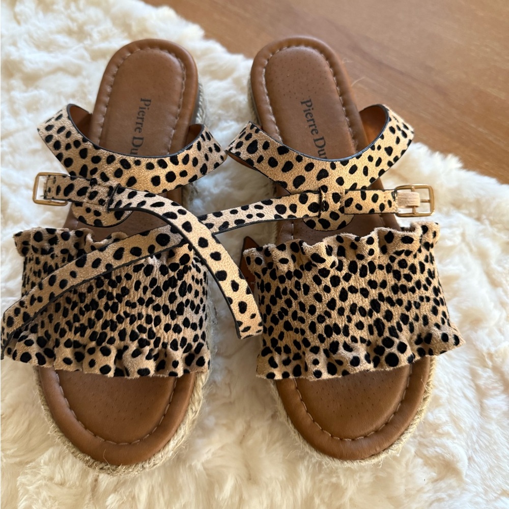 Pierre Dumas Kids Sandals with Animal Print